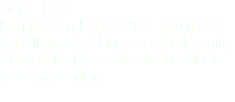 Mar 1 1970
Ron Middag leaves KPRI and moves to Hollywood, taking over the Morning Show at KPPC as well as the Music Director position.
